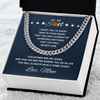 Cuban Link Necklace - To My Basketball Son, Win or Learn, Love Mom - Athlete's Gift Shop