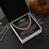 Cuban Link Necklace - To My Cycling Son, Life is a Journey, Love Mom - Athlete's Gift Shop