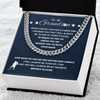 Cuban Link Necklace - To My Hockey Grandson, Always With You - Athlete's Gift Shop