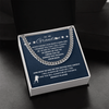 Cuban Link Necklace - To My Hockey Grandson, Always With You - Athlete's Gift Shop