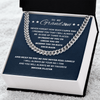 Cuban Link Necklace - To My Soccer Grandson, Always Be With You - Athlete's Gift Shop
