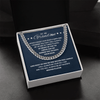 Cuban Link Necklace - To My Soccer Grandson, Always Be With You - Athlete's Gift Shop