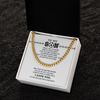 Cuban Link Necklace - To My Soccer Son, Always Have a Home Field - Athlete's Gift Shop