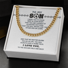 Cuban Link Necklace - To My Soccer Son, Always Have a Home Field - Athlete's Gift Shop