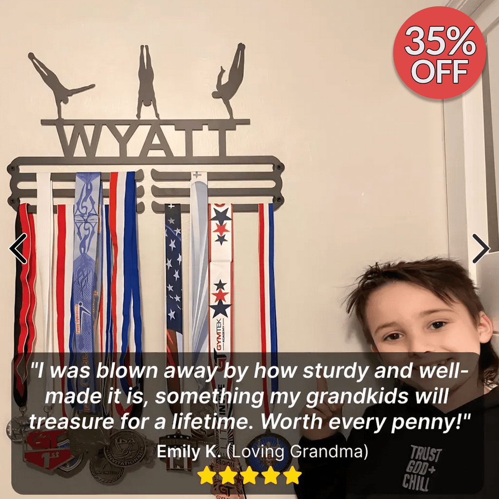 Customized Medal Display Hanger - Athlete's Gift Shop