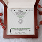 Golf Gift - Love Knot Necklace with Personalized Message Box - Athlete's Gift Shop