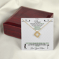 Golf Gift - Love Knot Necklace with Personalized Message Box - Athlete's Gift Shop