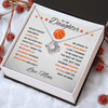 Love Knot Necklace - To My Basketball Daughter, Shoot Your Shot, Love Mom - Athlete's Gift Shop