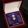 Love Knot Necklace - To my Volleyball Daughter, Never Forget, Love Mom (Purple) - Athlete's Gift Shop