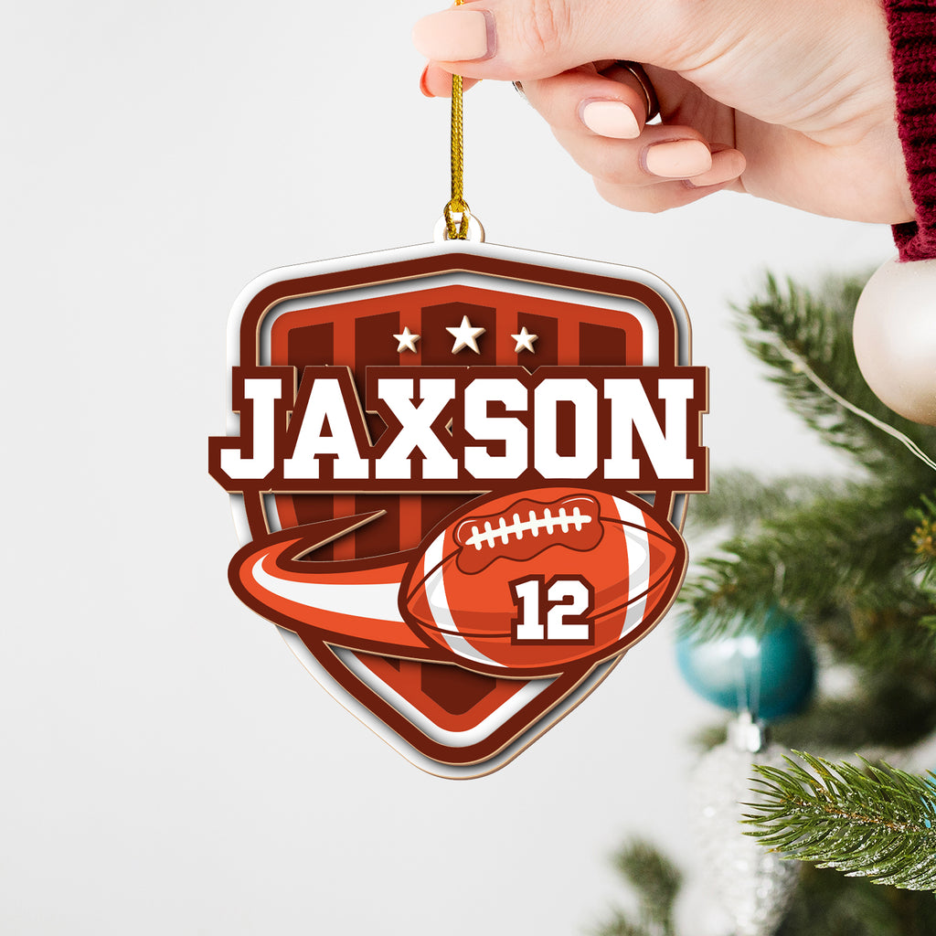 Personalized Sports Wood Ornament