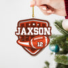 Personalized Sports Wood Ornament - Athlete's Gift Shop