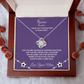 Soccer Gift - Love Knot Necklace with Personalized Message Box - Athlete's Gift Shop