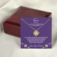 Soccer Gift - Love Knot Necklace with Personalized Message Box - Athlete's Gift Shop