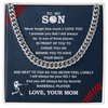 To Baseball Son - Love Mom Test not using artwork swapper - Athlete's Gift Shop