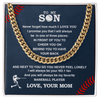 To Baseball Son - Love Mom Test not using artwork swapper - Athlete's Gift Shop