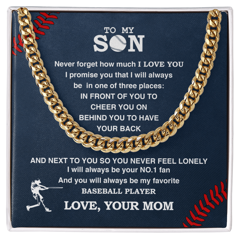 To Baseball Son - Love Mom Test not using artwork swapper - Athlete's Gift Shop