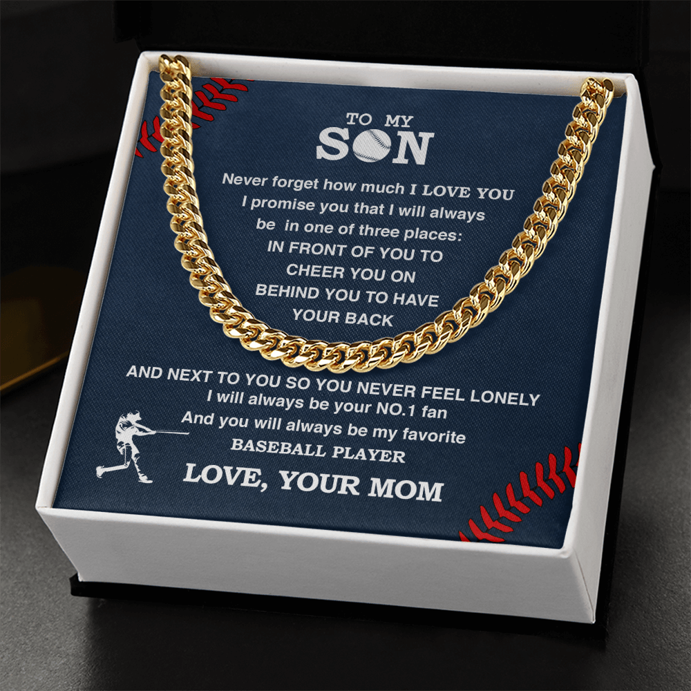 To Baseball Son - Love Mom Test not using artwork swapper - Athlete's Gift Shop