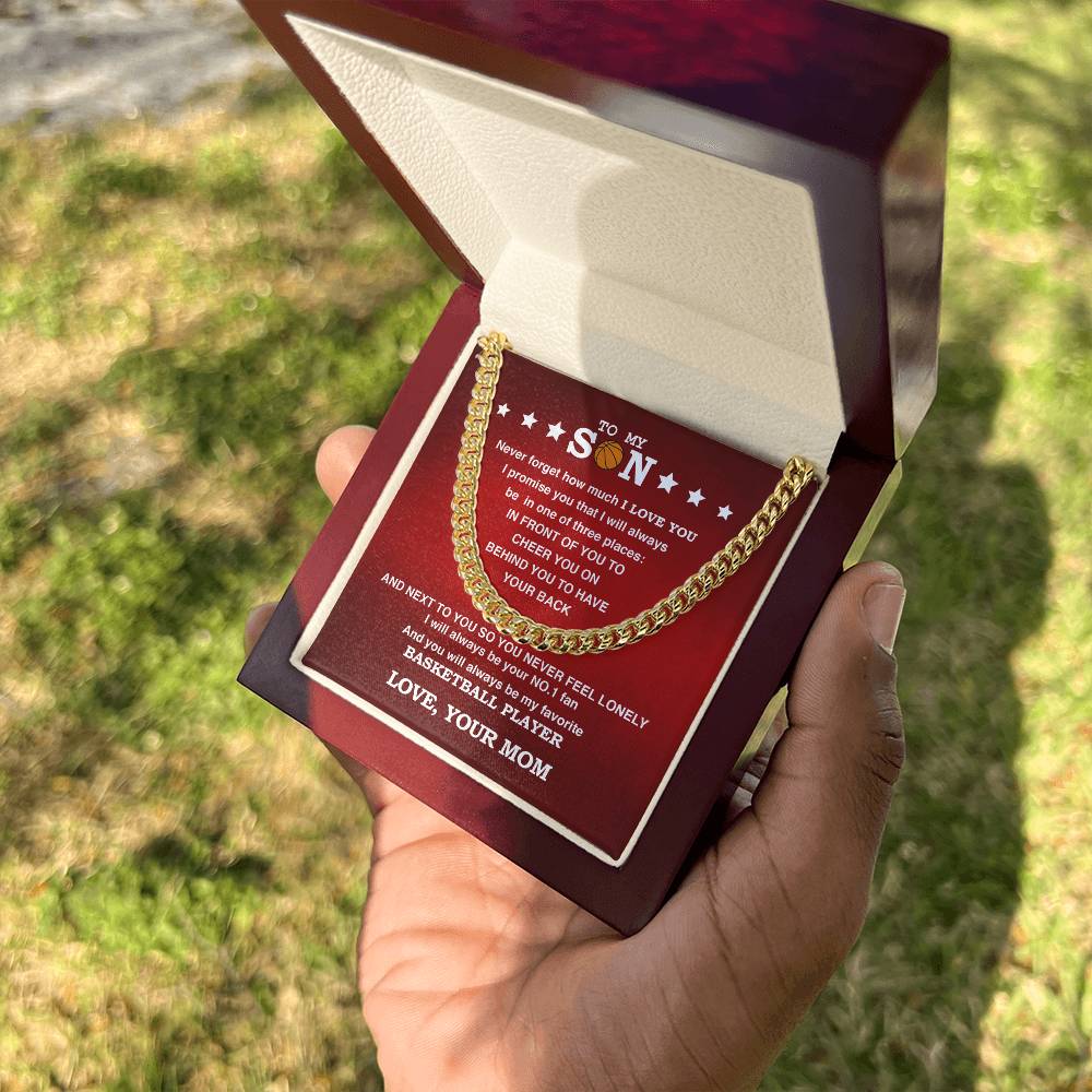 To My Basketball Son, Biggest Fan, From Mom - Athlete's Gift Shop