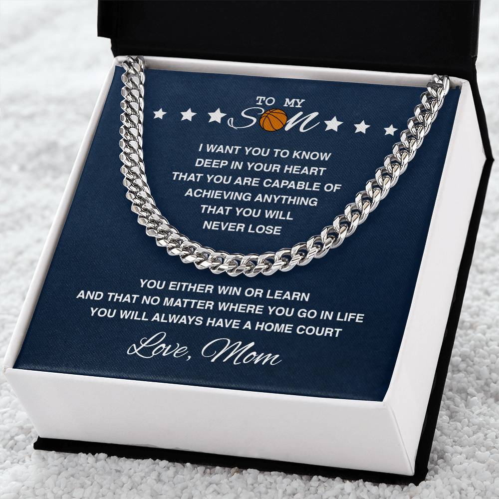 To My Basketball Son - Home Court - Athlete's Gift Shop