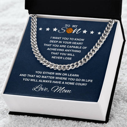 To My Basketball Son - Home Court - Athlete's Gift Shop