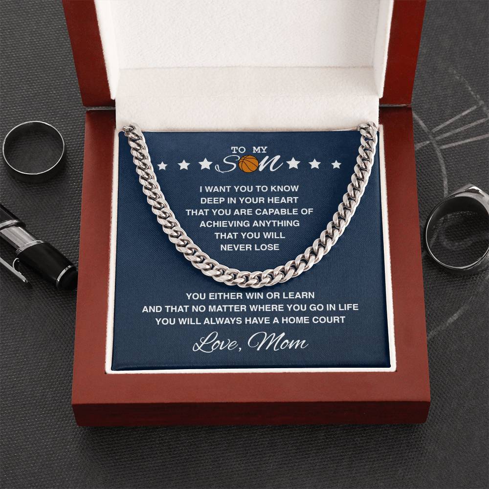 To My Basketball Son - Home Court - Athlete's Gift Shop
