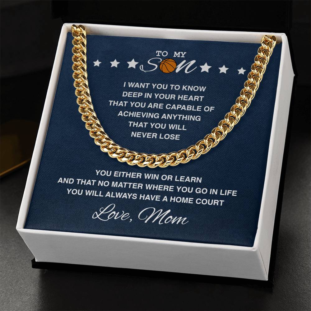 To My Basketball Son - Home Court - Athlete's Gift Shop