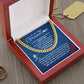 To My Dear Baseball Grandson - Cuban Link Necklace - Athlete's Gift Shop