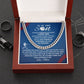 To My Dear Baseball Son - Cuban Link Necklace - Athlete's Gift Shop