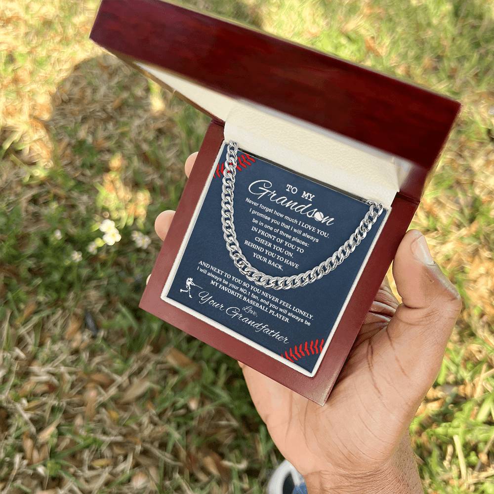 To My Grandson - #1 Fan, Personalized Ending - Athlete's Gift Shop