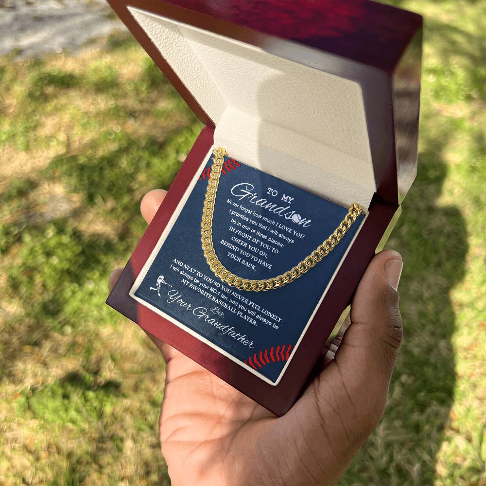 To My Grandson - #1 Fan, Personalized Ending - Athlete's Gift Shop