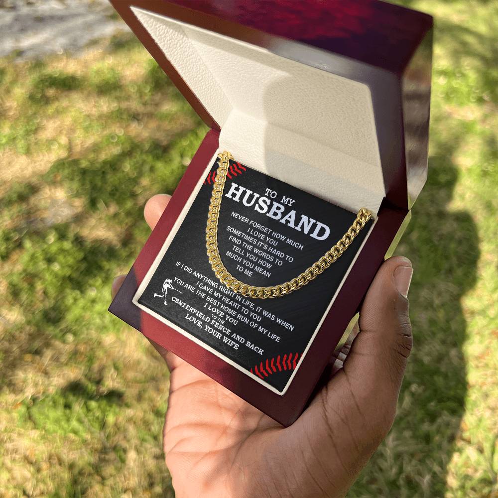 To My Husband - Best Home Run, Never Forget - Athlete's Gift Shop