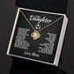To My Soccer Daughter - Love Knot Necklace - Athlete's Gift Shop