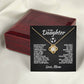 To My Soccer Daughter - Love Knot Necklace - Athlete's Gift Shop