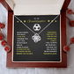 To My Soccer Granddaughter - Love Knot Necklace - Athlete's Gift Shop