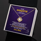 To My Volleyball Daughter - Love Knot Necklace - Athlete's Gift Shop