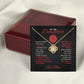 Volleyball Daughter Love Knot Necklace - Athlete's Gift Shop