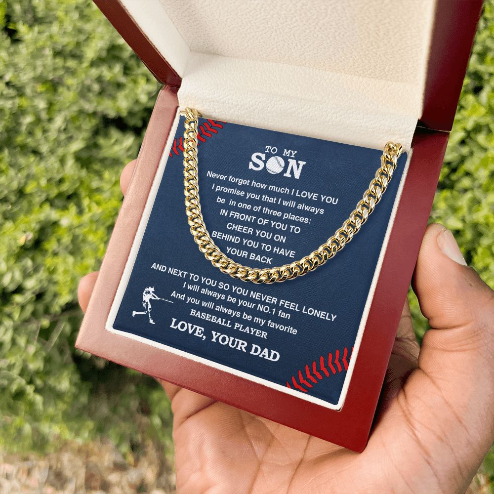 To My Son | My Son Deserves The World | Cuban Link Chain – Gifting With Ty