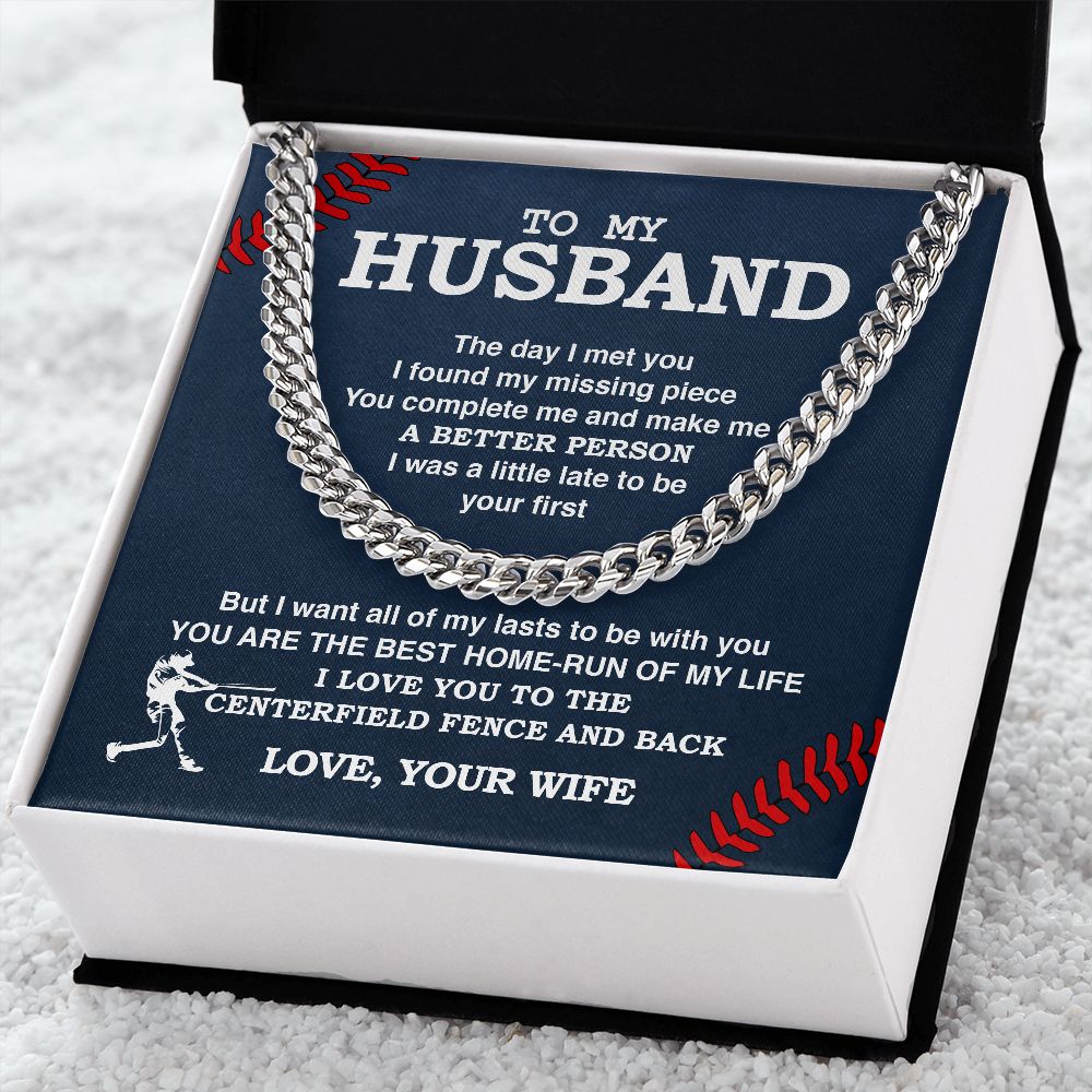 Cuban Link Necklace - To My Husband - Athlete's Gift Shop