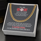 Cuban Link Necklace - To My Son, Capable, Home Base - Athlete's Gift Shop