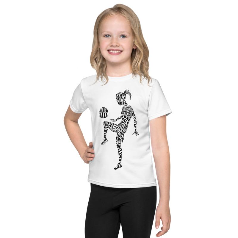 Girl's Kids Size Soccer Tee - Premier Medal Hangers USA