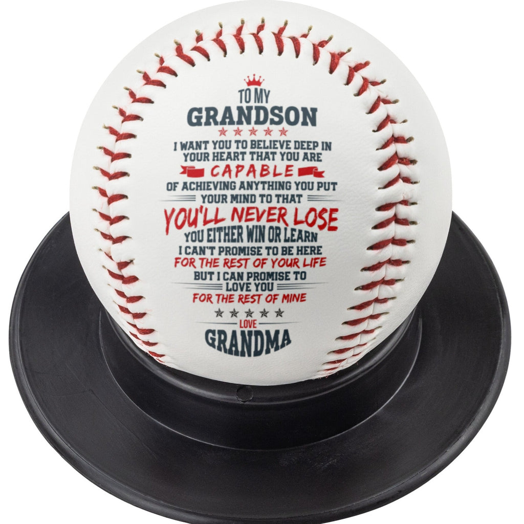 Grandson Baseball Message - Athlete's Gift Shop