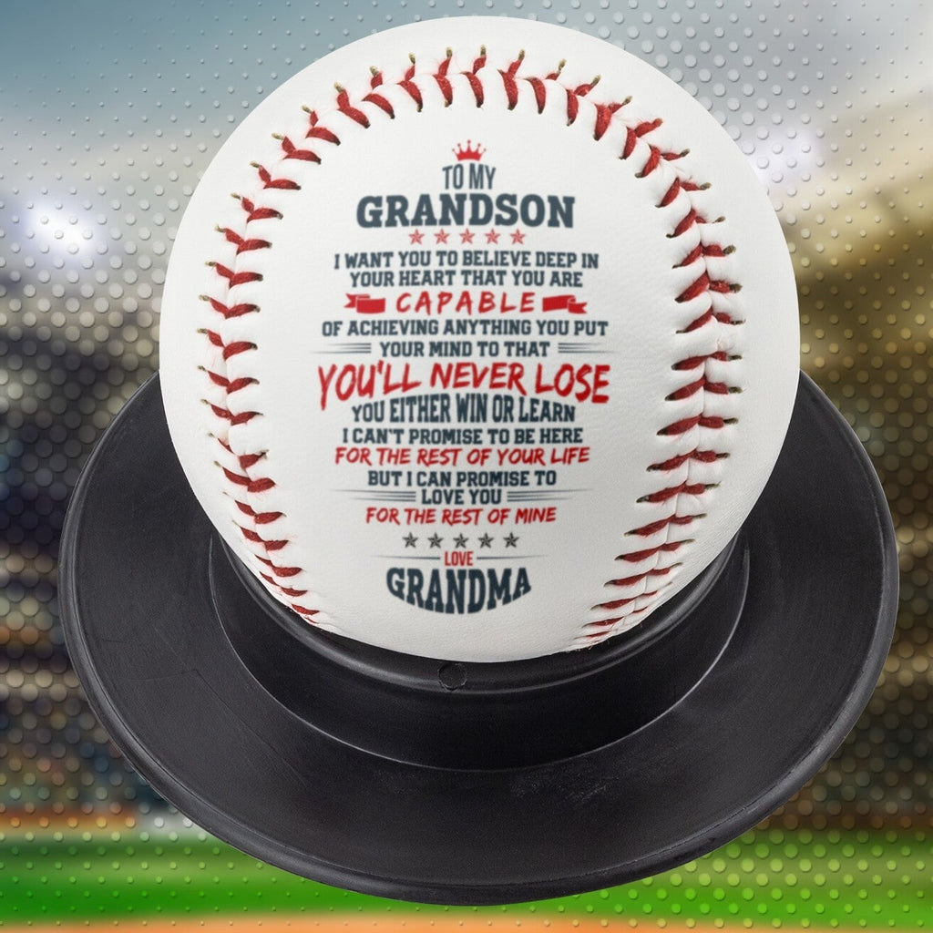 Grandson Baseball Message - Athlete's Gift Shop