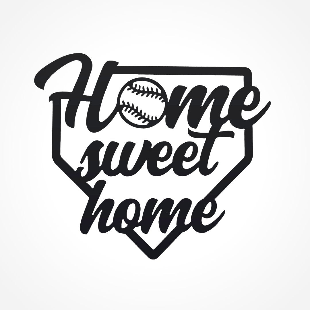 Home Sweet Home Baseball Metal Art - Premier Medal Hangers USA