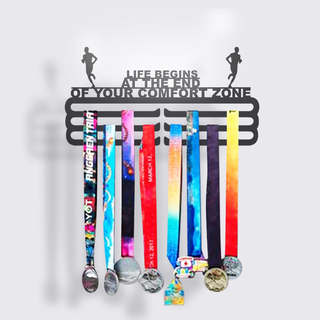 Life Begins At The End Of Your Comfort Zone - Medal Hanger