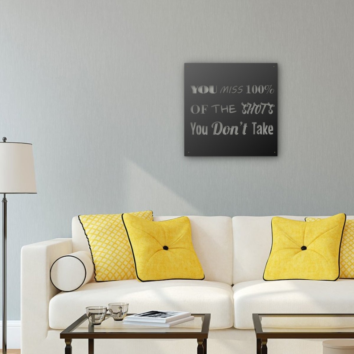 Motivational Steel Art Sign - Premier Medal Hangers USA