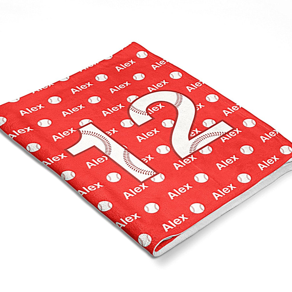 Personalized Baseball Blanket - Premier Medal Hangers USA