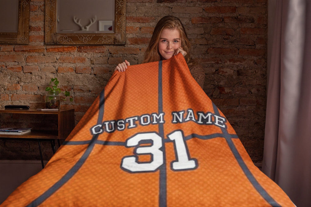 Personalized Basketball Blanket