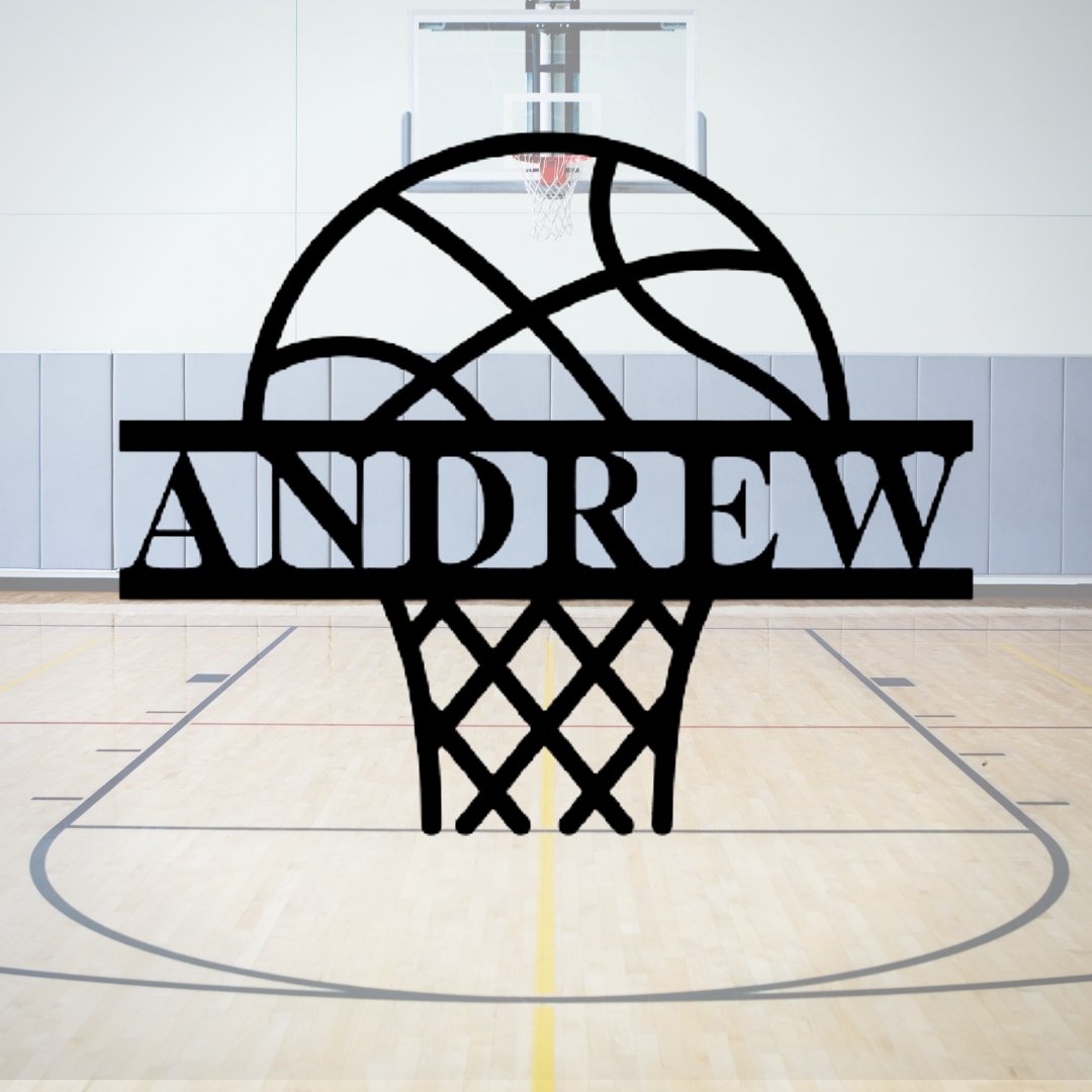 Personalized Basketball Wall Art Monogram - Premier Medal Hangers USA