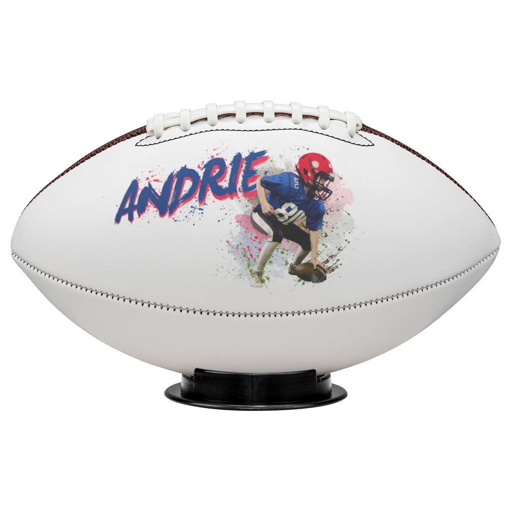 Personalized Football Art Ball - Athlete's Gift Shop