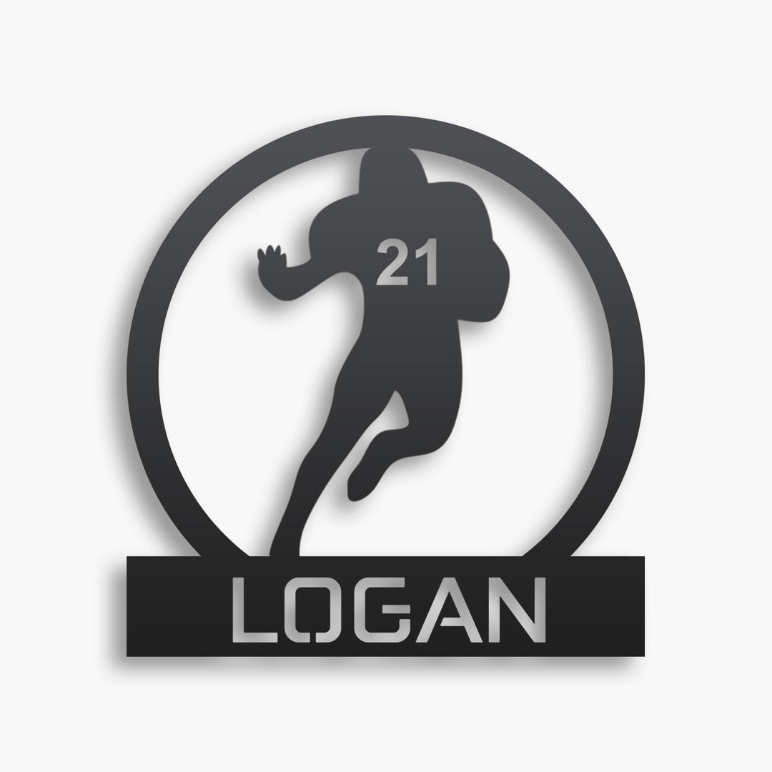 Personalized Football Monogram - Premier Medal Hangers USA